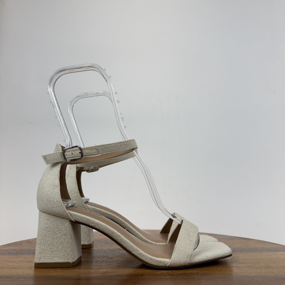 New‎ NWOB Womens Abound Finn Ivory Fabric Ankle Strap Casual Sandals Size 6.5 M